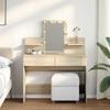 Vidaxl Toeletta Con Illuminazione A LED, Rovere Sonoma, 100X40X130 Cm