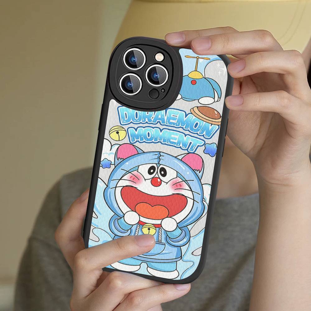 

Cartoon D-Doraemons Phone Case For IPhone 16 15 14 13 12 11 Pro Max Plus Shockproof Leather Cover iPhone 14