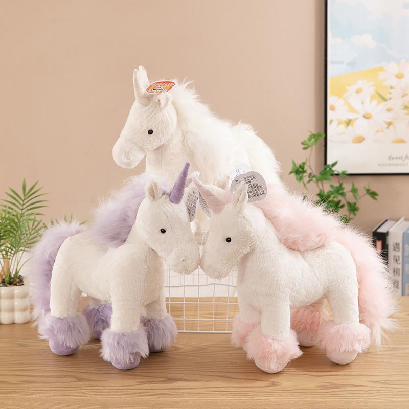 Niedliches Vica Babe Pony Tretendes Plüschtier Einhorn Puppe Mädchen Herz Kissen Geburtstagsgeschenk