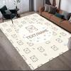 Custom Name,Kawaii Animal Pattern Art Home Sofa Decoration for Living Room & Bedroom, Non‑Slip Play Flannel Floor Mat for Game Room