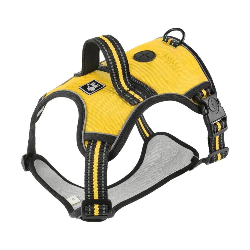 New Dog Chest Strap Traction  with Dog Poop Bag Holder Reflective Dogs Chest Harnesses Medium Large Dog Supplies