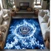 Tappeto Morbido Area Rug con Motivo Calcio Portsmouth FC Antiscivolo Tappeto per Pavimento Interno Tappetino Decorazione Sportiva per Camera da Letto