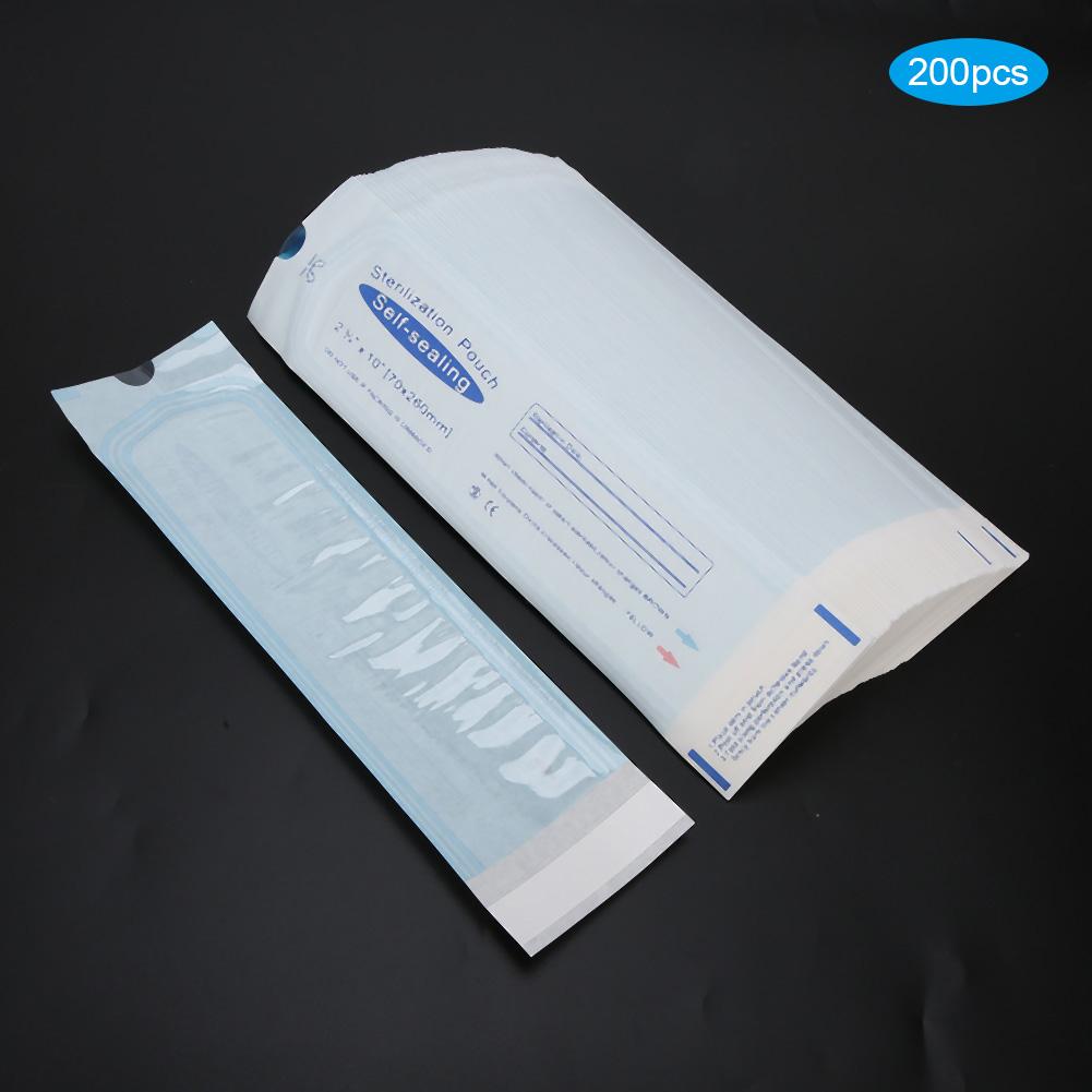 200pcs box 70 x 260mm Self Sealing Pouches Dental Pouches Bags Accessory