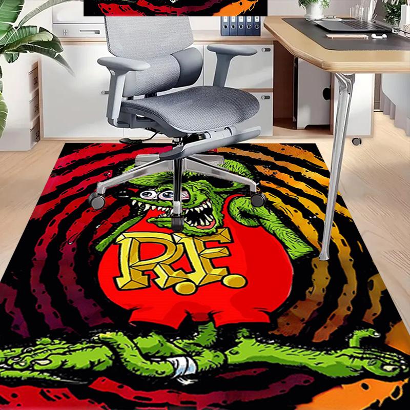 Rat Fink'S Underground Cave Carpet For Playroom Bedroom Living Room Sofa Home Decorkids Game Area Rug Nonslip Floor Mat
