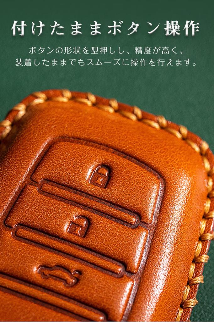 Toyota Smart Key Case Key Cover Key Holder Genuine Leather 2 Buttons C-HR New