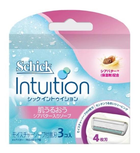 

Schick Intuition Сменные кассеты Увлажняющее мыло с маслом ши - (3 заправки)