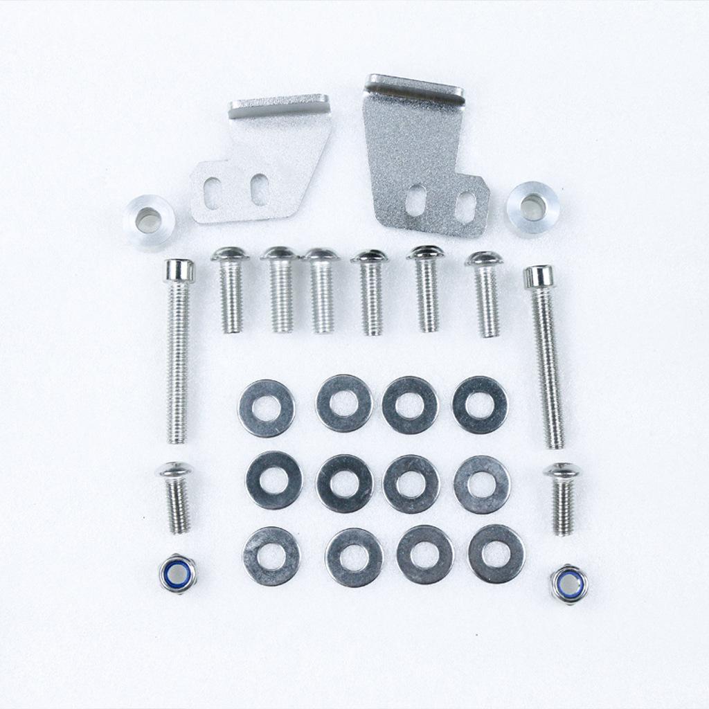 BMW 700/800GS Left Exhaust Side Case Bracket, Non-Destructive Stainless Steel Installation