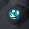 Funny Quirky Expressions Toilet Sticker Glow in The Dark Self-Adhesive Wall Decals for Bathroom Blue Light Luminous Home Decor