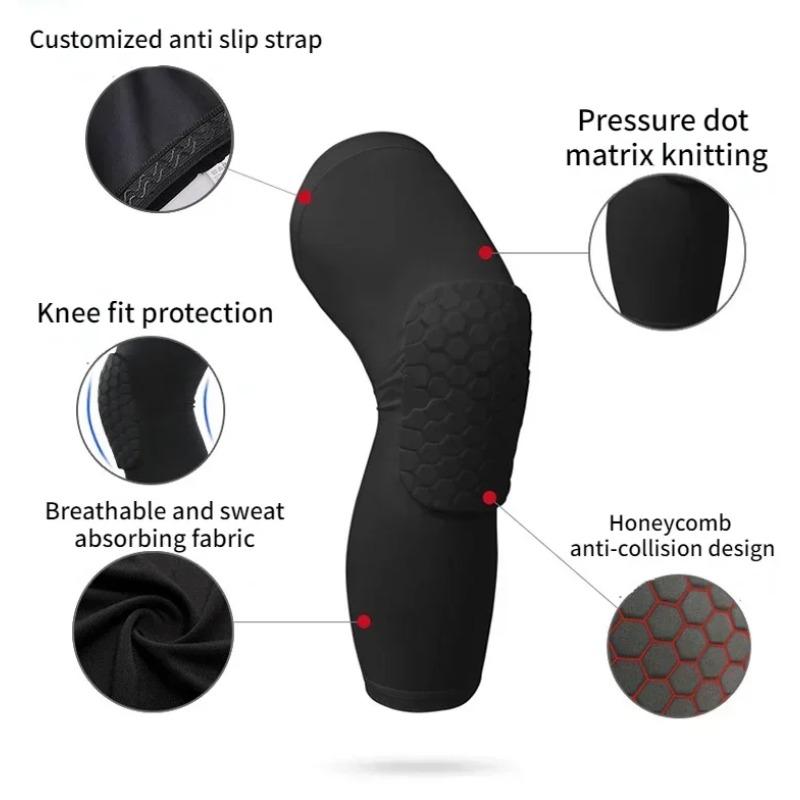 Basketball Volleyball Knee Pads Honeycomb Foam Support Compression Leg Sleeve Knee Brace Support Sport Kneepad Fitness Equipmet
