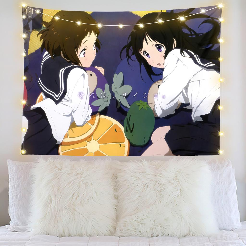 Ice Fruit Background Cloth Bedroom Dormitory Hanging Tapestry Wall Fabric Digital Printing Decoration Cloth Short Fluffy Hanging Cloth