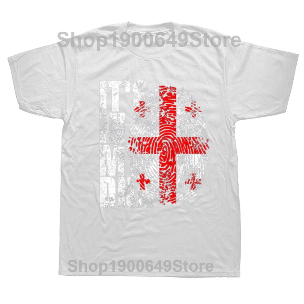 Funny Georgia Flag Map T Shirt Men Short Sleeved Printed Georgian Tee Oneck Loose Style Cotton Tshirt Streetwear