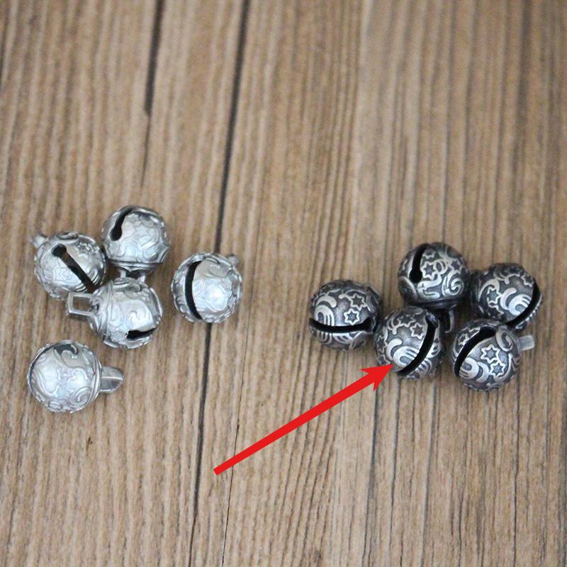 

1 шт. Маленький колокольчик из белой меди - яркий серебристый ретро-цвет, аксессуары для японских ветряных колокольчиков, стильное украшение, подарок. Light Grey