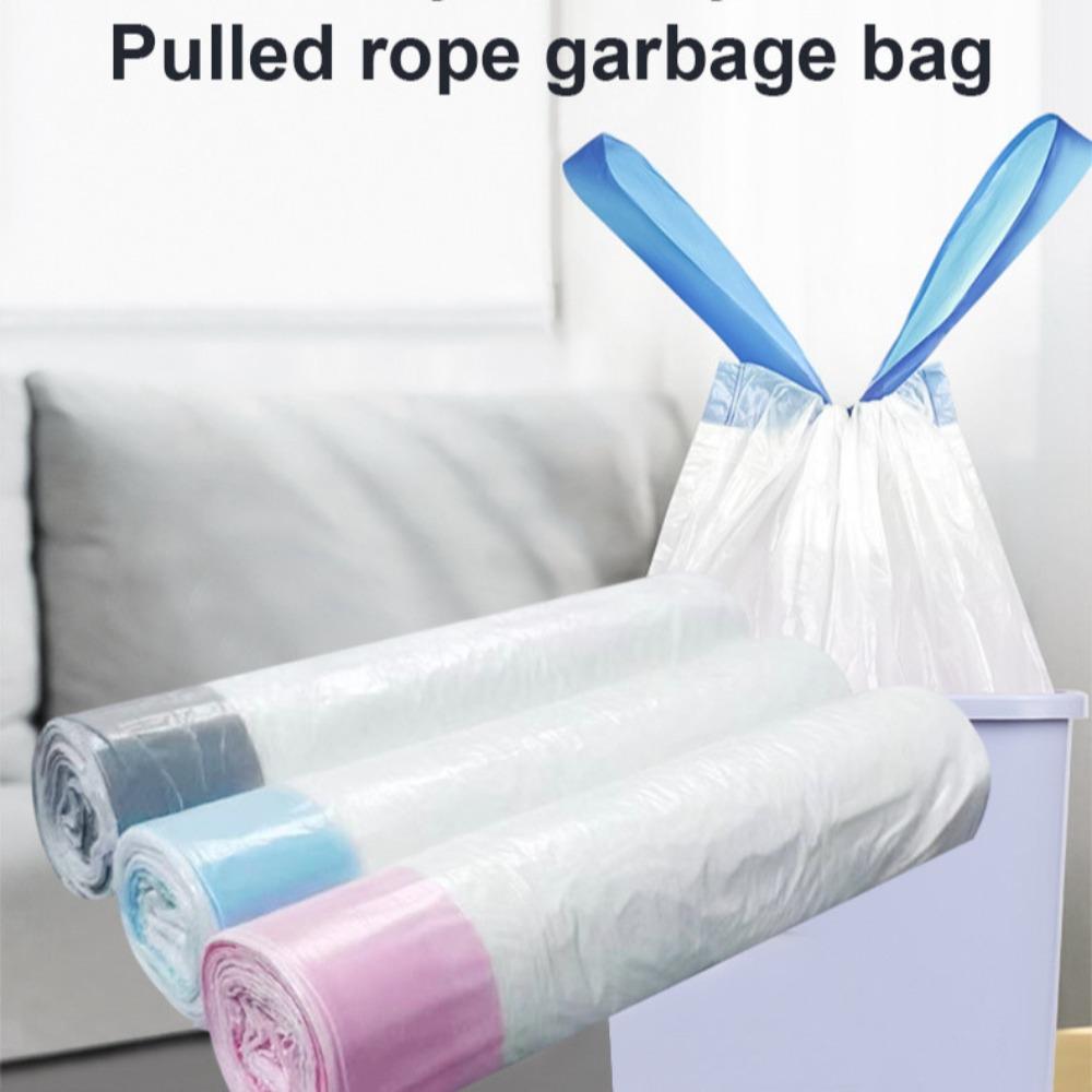 Thickened Large Drawstring Trash Bags - Home Kitchen/Student Dorm/Bathroom Use, Handheld Disposable Garbage Bags RQSL-WM-0063-3
