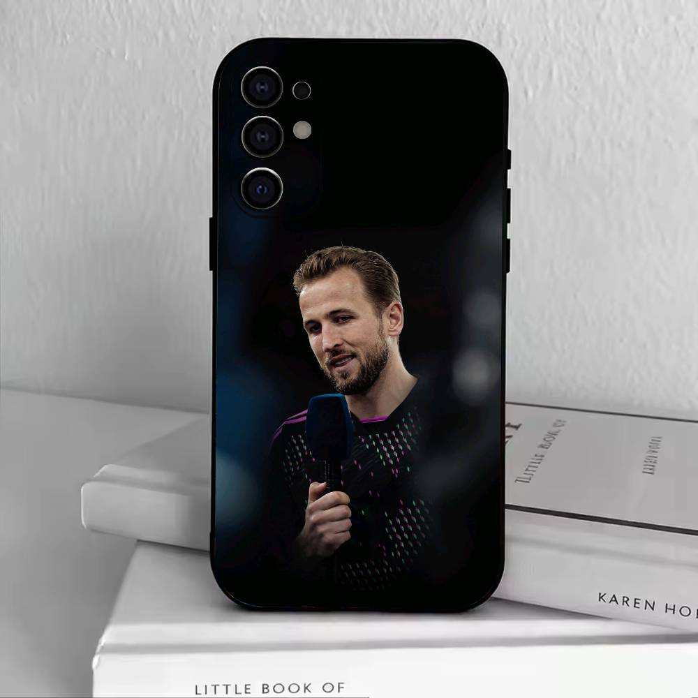H-Harry K-Kane Phone Case Black Silicone Soft For Samsung S25,S24,S21,S22,S23,S30,Ultra,S20,Plus,Fe,Lite