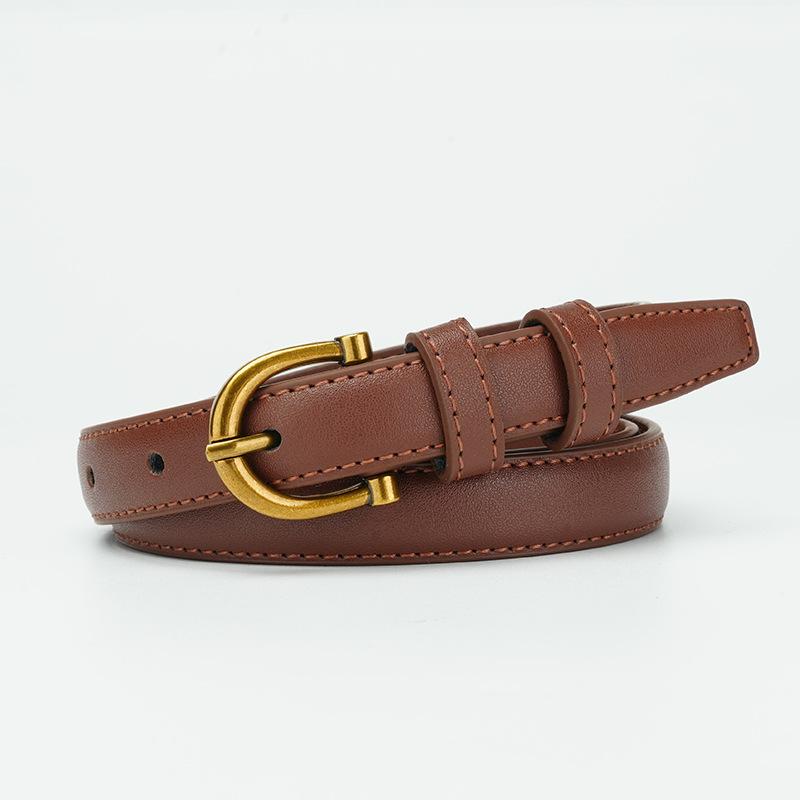 Women's Belt Korean Style Versatile Trendy Belt Jeans Fashionable Simple Skirt Belt Decorative Pin Buckle Belt for Women