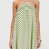 Women's Striped Halter Backless Dress - Spicy European and American Holiday Beachwear