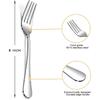 Dinner Forks Set,8 Inches Set of 6 Food Grade Stainless Steel Silverware Forks,Table Forks,Flatware Forks,Mirror Finish Dishwasher Safe,Use for