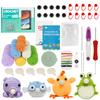 Wool Yarn Cute Animal Crochet Kit Set Christmas Gift Fun DIY Craft Crochet Kit for Beginners Crochet Kit Craft Lovers Knit Tools