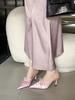 Mules Spring French Stylewanwan Style Low Cutsilksatin Lacelace Elegant Closed Toe
