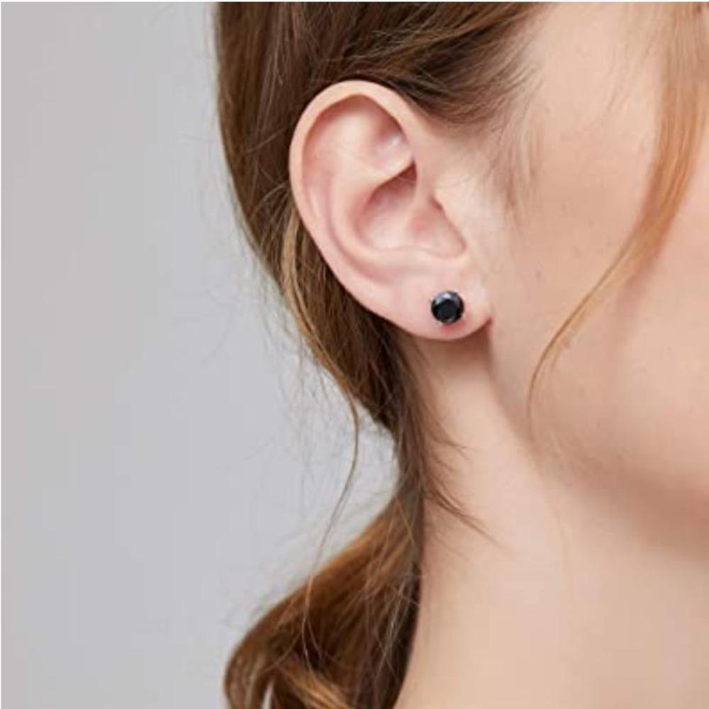 Black Awn Classic Stud Earrings Black Earrings for Women Stud Earring Jewelry Gift