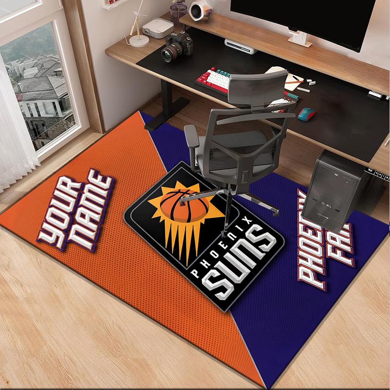 Custom NameSuns Basketball Artwork Carpet, Indoor Rug, Chair Rug, Living Rooms, Doormat Made From Polyester Home Decor Birthday Christmas Gifts