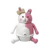 Winter New Arrival: Chibi Bear Figurines 2-Piece Set (Black & Pink) - Cute Desktop Decor Kids Christmas Gift In Stock
