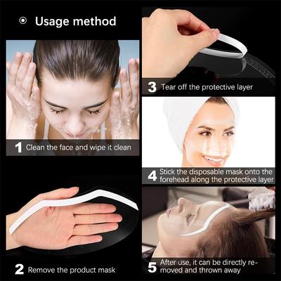 100 Peças Máscara Facial de Corte de Cabelo de Salão Protetor para Tintura de Cabelo Capa Descartável Transparente Máscara de Corte de Cabelo Acessórios de Barbeiro Profissional