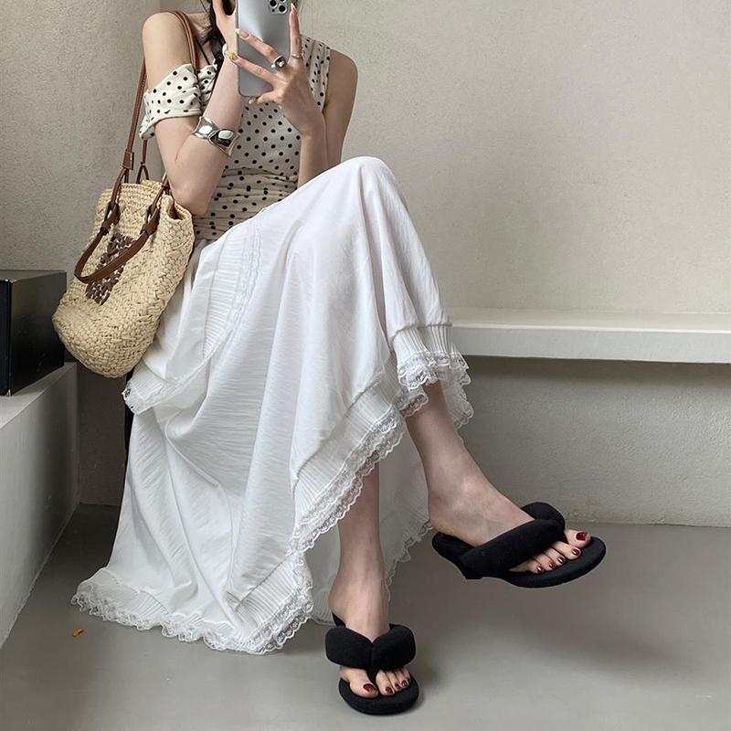 Summer Design Clip Toe Women Slippers Wedges Heel Party Dress Ladies Shoes Zapatos Mujer