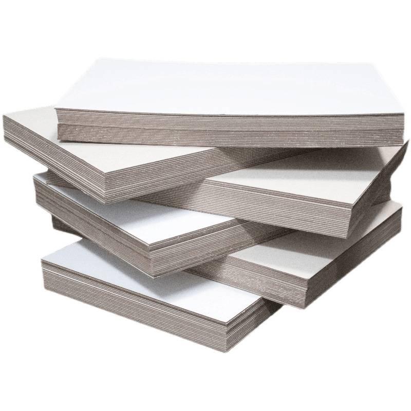 A4/A5 & A2/A3 Gray-White Cardboard, 1.5mm & 2-3mm Thickness, Student Backing Board for Colored Paper and Gouache Painting
