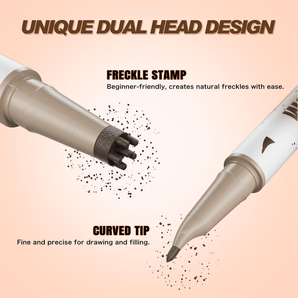 Natural Fake Freckle Pen, Realistic Freckle Makeup Pen, Waterproof Sweat-proof Quick-dry Stamp Dot Pen