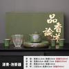 Retro coarse pottery teapot teacup Kung Fu tea set light luxury high-end home office meeting   new