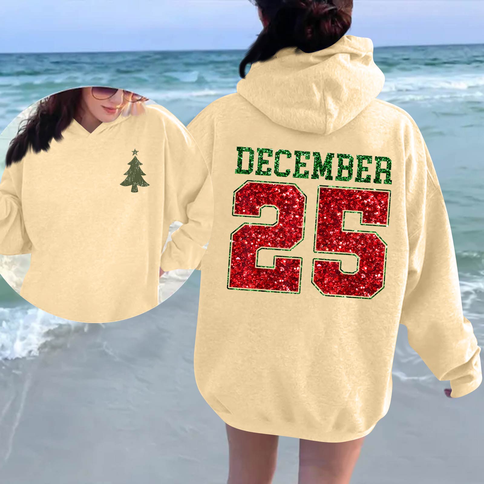 

Женская модная повседневная толстовка с длинным рукавом, принтом и круглым вырезом XXL