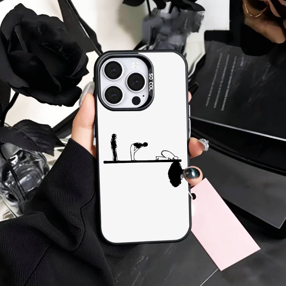 Q-Quran S-Sabr Islam Patience Phone Case For iPhone17,16,15,14,13,12,11 Plus,Pro Max Colored Silver Plated Inside Cover