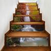 6Pcs 3D Waterproof DIY Forest Waterfall Stairs Staircase Stickers Home Decor