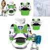 Mikina s kapucí Buzz Rakeťák z Příběhu hraček Cosplay Kostým Pulovr s živým 3D digitálním potiskem