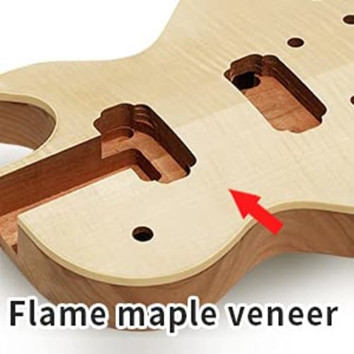 MUSOO Project Electric Guitar Builder Kit DIY with All Accessories, Natural