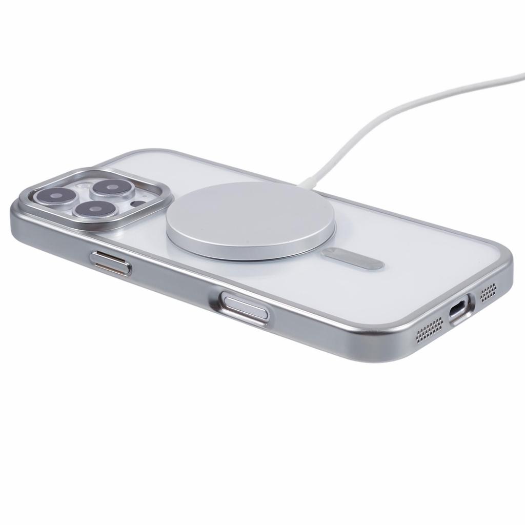 Für iPhone 16 Pro Max Hülle Matte Galvanisierung Handyhülle Kompatibel mit MagSafe