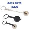 2/4/10Pcs Welding Cable Connector Rubber Metal Protective Cover Gx12 Gx16 Gx20 Aviation Circular Plug Socket Waterproof Dust Cap