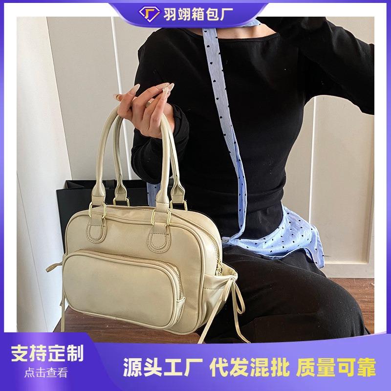 Fashion shoulder bag spring new simple casual backpack feeling hand carry tote bag handbag women