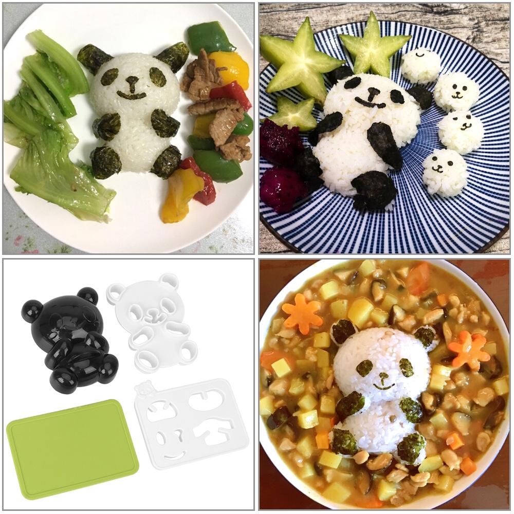 Bento Verktøy Sushi Nori Punch Pad Pingvin Panda Sushi Lager Form Smørbrød Risball Form 1 sett Kjøkken Matlagingsverktøy