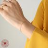 Minimalist Women's 18K Gold-Plated Titanium Snake Chain Bracelet