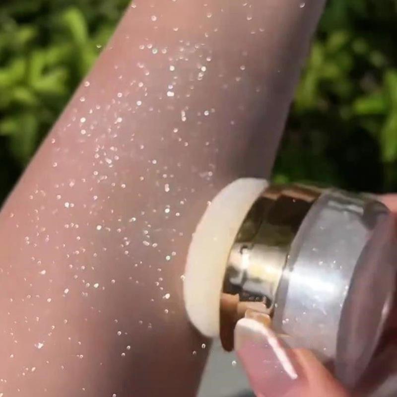 Glitzernder Feen-Zauberstaub: Braut Highlighter Körper Glitzer
