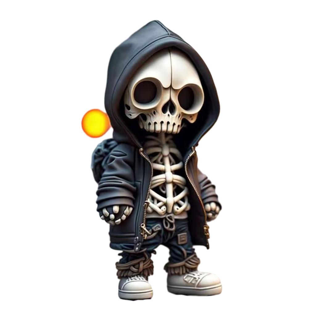 Photo Props Unique Design Spooky And Funny Dress Up Props Halloween Decoration Striking Desktop Decorations Skull Doll Ornaments