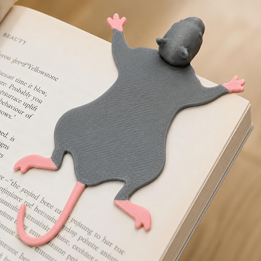 Funny 3D Printed Squished Bookmark Novelty Reading Accessory
