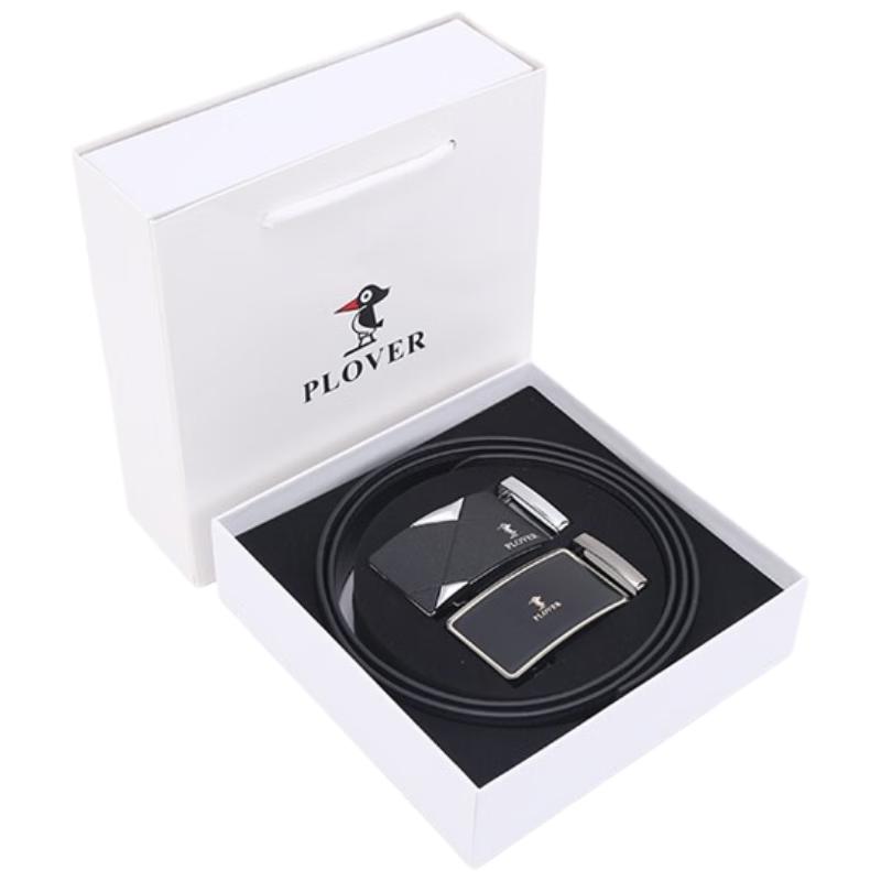 PLOVER Набор мужских кожаных ремней с автоматической пряжкой 115cm