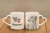 Greyhound, English Greyhound - Cup with a Dog, Adorable Cup with a Heart-shaped Handle, Universal Gift from the Art-Dog Brand
