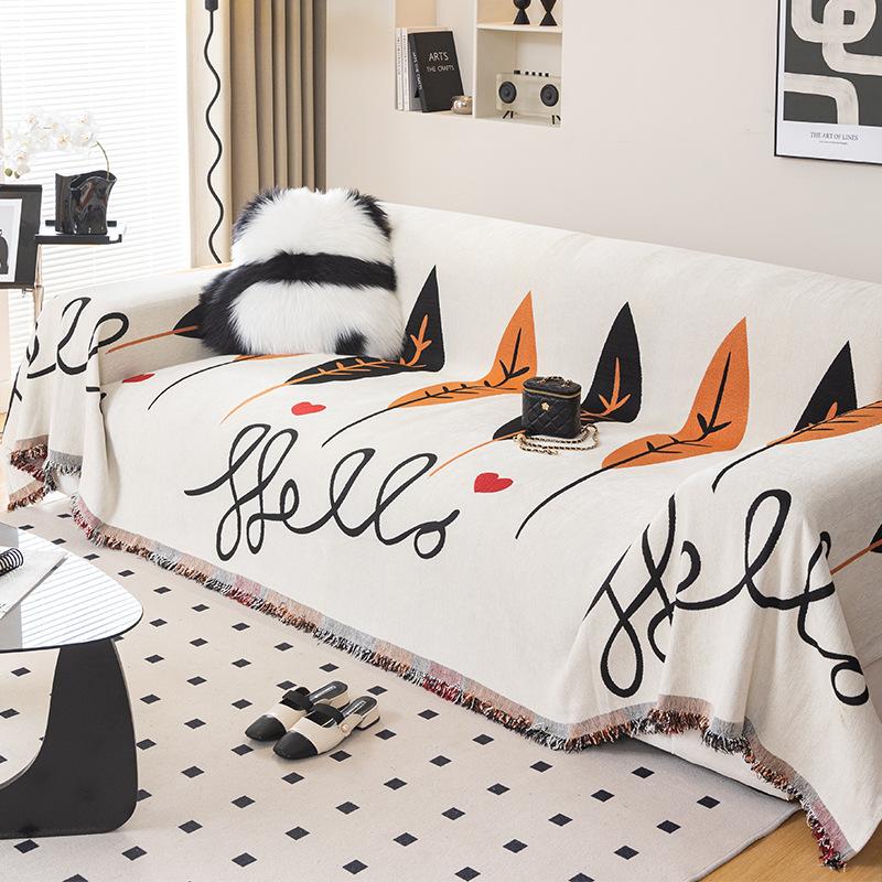 

Chenille Anti-Scratching Sofa Towel Four Seasons Universal All-Inclusive Sofa Cover Dust Cover One-Piece Sofa Cover Cloth 180*130cm