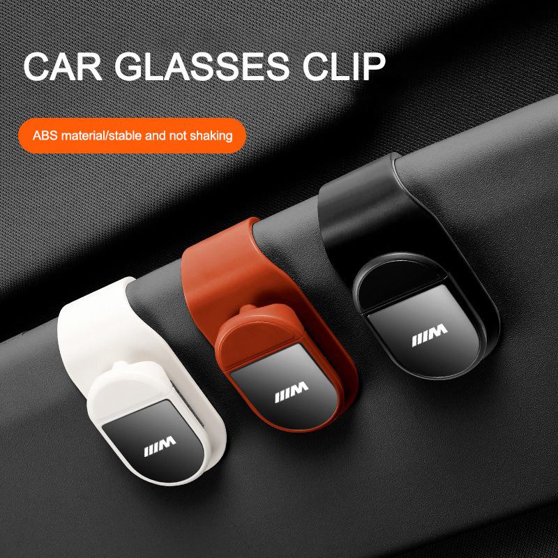 Car Sun Visor Glasses Holder Clip Storage Compact Eyeglasses Holder For Bmw F20 G20 G30 X1 X3 X4 X6 X7 G11 F16 G01 G02 Sticker YY8