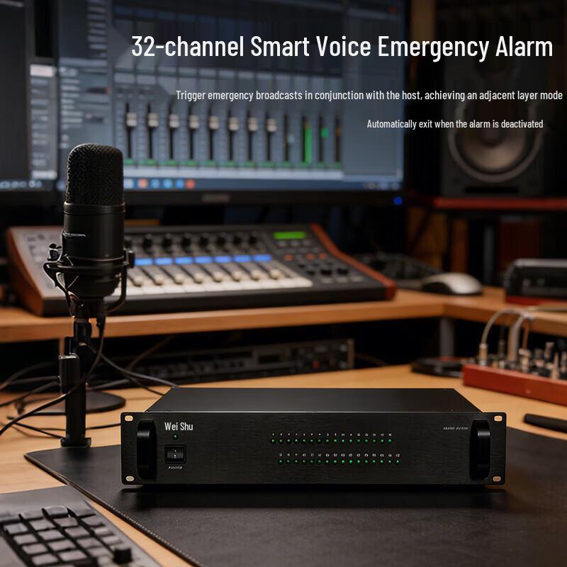 Weishu SK-C-32 32-Channel Intelligent Conference Audio Alarm System (CN version)