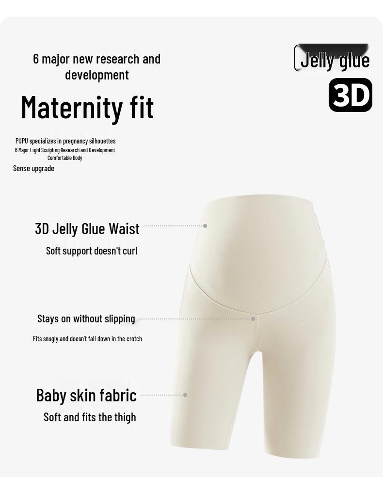 Maternity Belly Support Shorts - Lightweight Summer Leggings